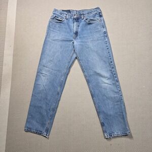 Levis 550 Relaxed Fit Jeans Mens Size 34x32 Light Wash‎ Denim Blue